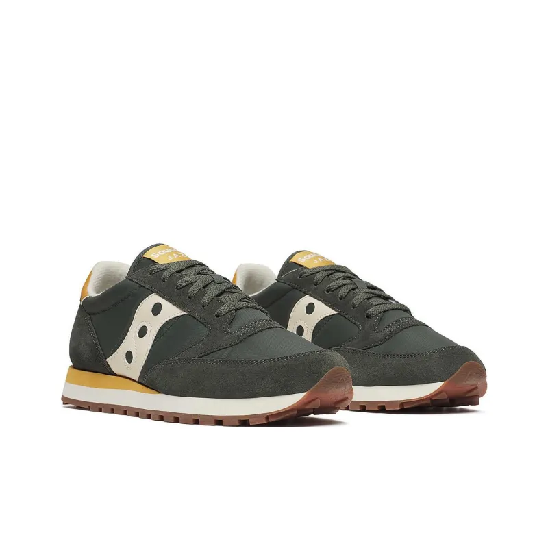 Saucony Jazz Original Anti Slip Wear Resistant Low Top Casual Shoes Unisex Green-2
