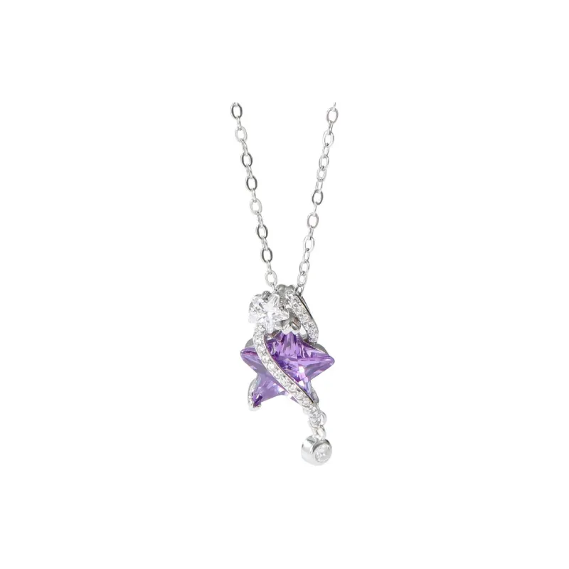 ZHONGLING 925 Sterling Silver Necklaces Women's-0