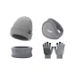 Gray+Scarf+Glove+Earmuff