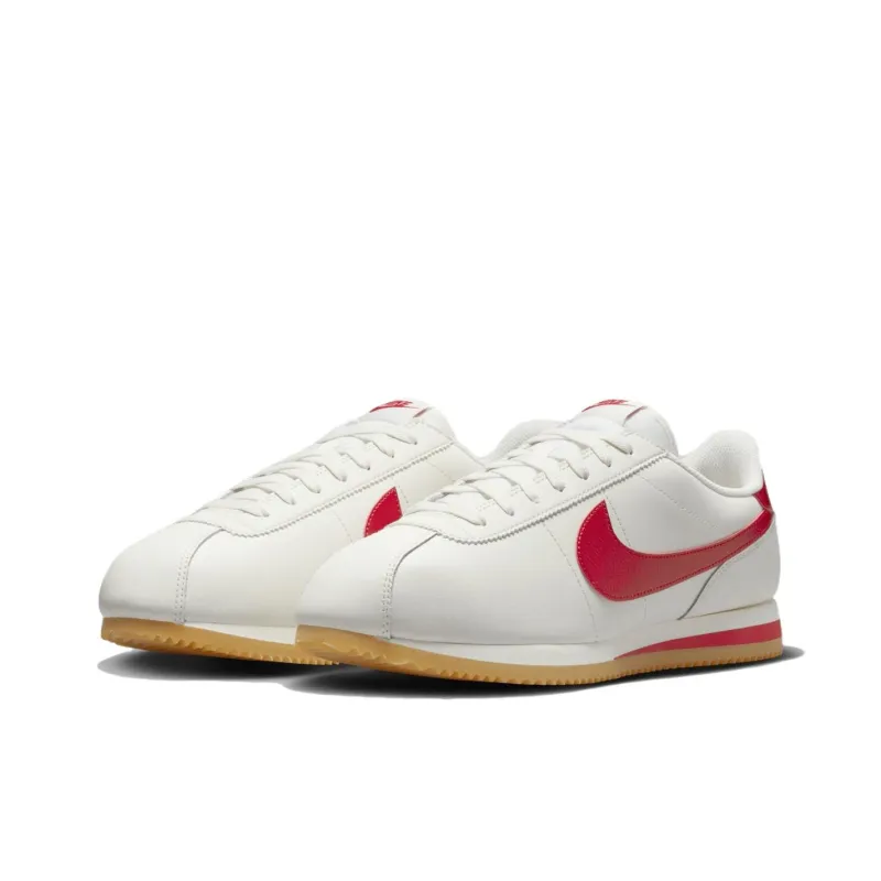 Nike Cortez Leather Sail Gum Yellow University Red-2