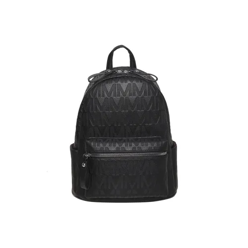NOMK PU Portable Backpack Women's White/Black
