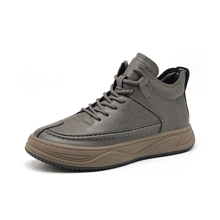 JOSINY Padded High-Top Skateboard Shoes Men's Black/Gray-7