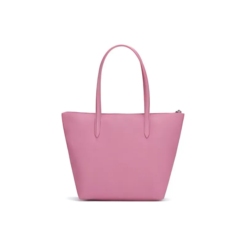 LACOSTE PVC Tote Bag Shopping Bag Handbag Medium Size Women's Pink-2