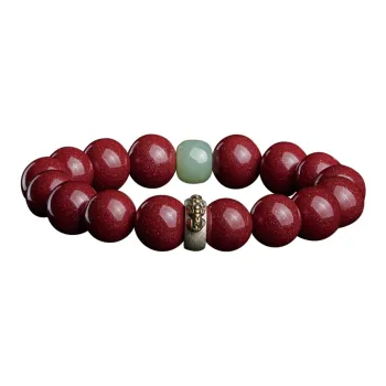 SGE Reconstructed Cinnabar Bracelets Unisex