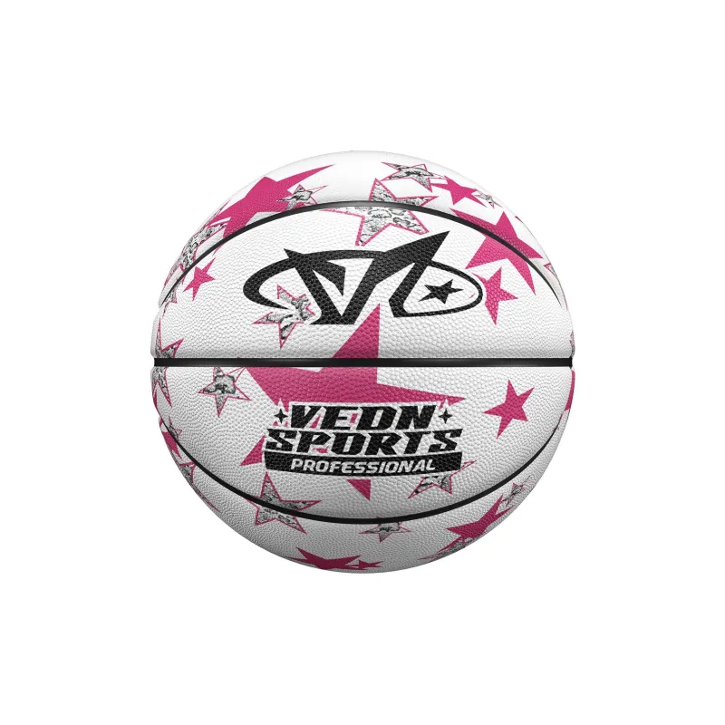 VEIDOORN PU Basketball White Size 7 Ball Street Training Competition Unisex-1