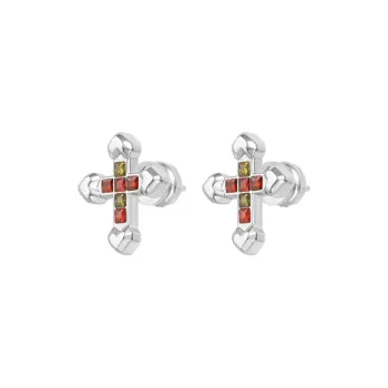 BABAMA Copper Stud Earrings Unisex