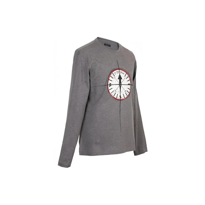 Zzegna T Shirts Men Gray-2