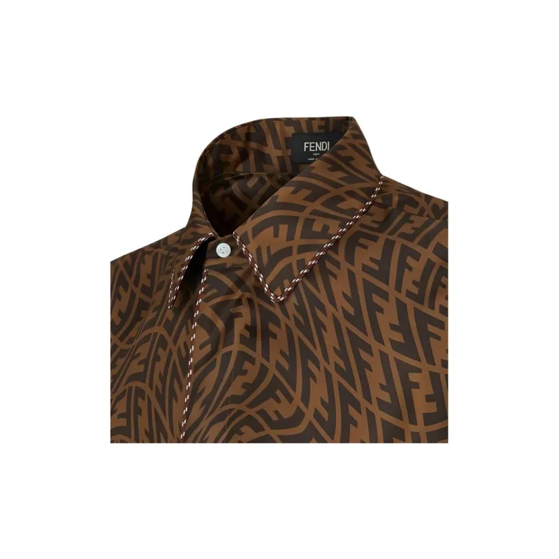 FENDI x Sarah Coleman SS21 Shirt Men's Brown-5