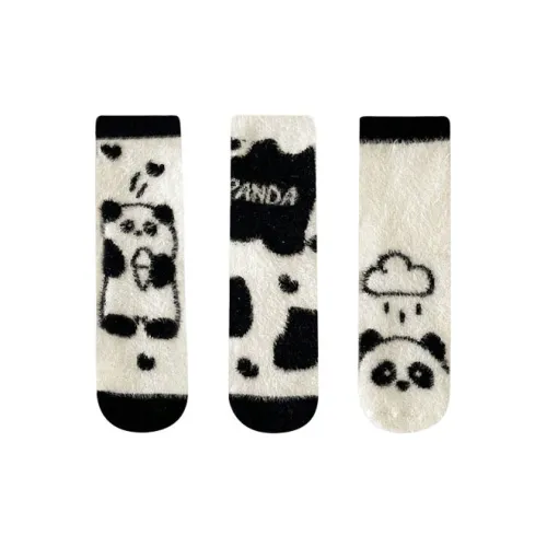 Cheemy Free Mid-Calf Socks Women's 3 Pack White