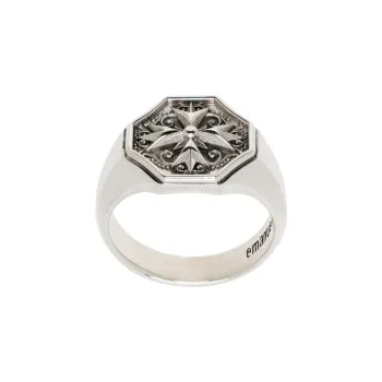 EMANUELE BICOCCHI Logo-crest Signet Ring