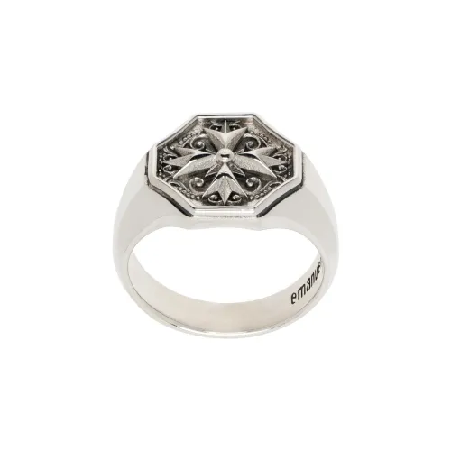 EMANUELE BICOCCHI Logo-crest Signet Ring