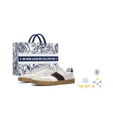 Korean White/Chocolates Dark Brown (Floral Shopping Bag+Stars Shoe Accessories+Shoelace)
