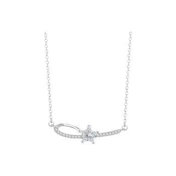 Stone Edge Poly 925 Sterling Silver Necklaces Women's