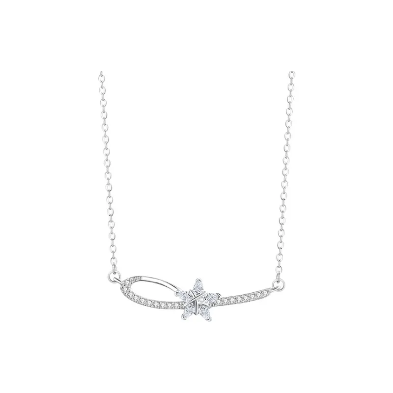 Stone Edge Poly 925 Sterling Silver Necklaces Women's-0