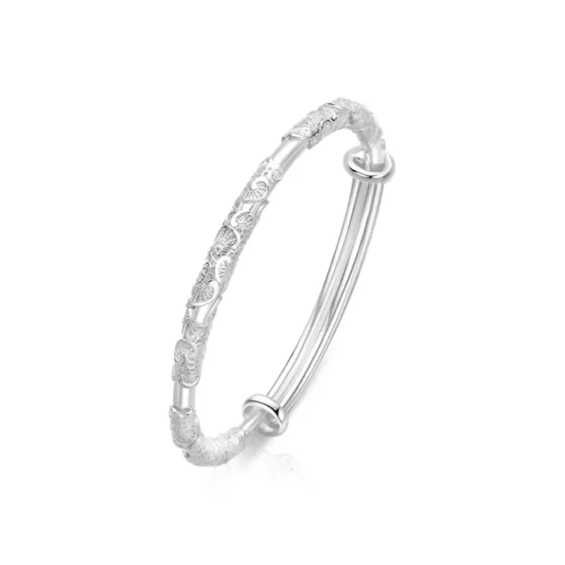 Zheng Tai Fook 999 Fine Silver Bangles Unisex-8