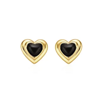 CARAT'S DIARY Colored Glaze Stud Earrings Women's