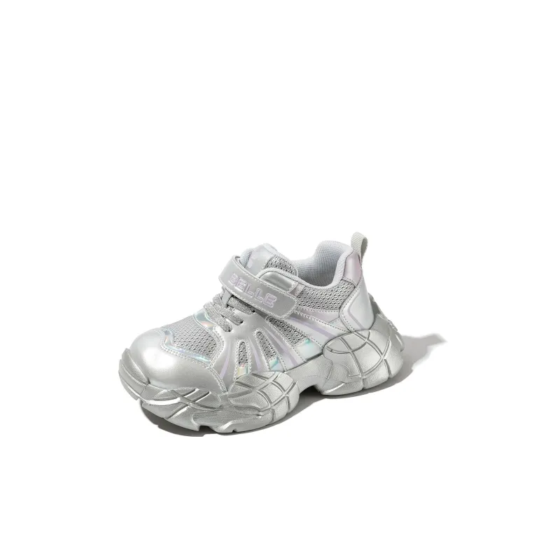 BELLE Low Top Kids Lifestyle Shoes Silver Kids-1