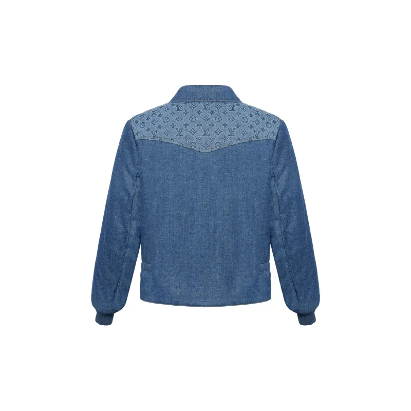 LOUIS VUITTON Monogram Padded Denim Jacket-1