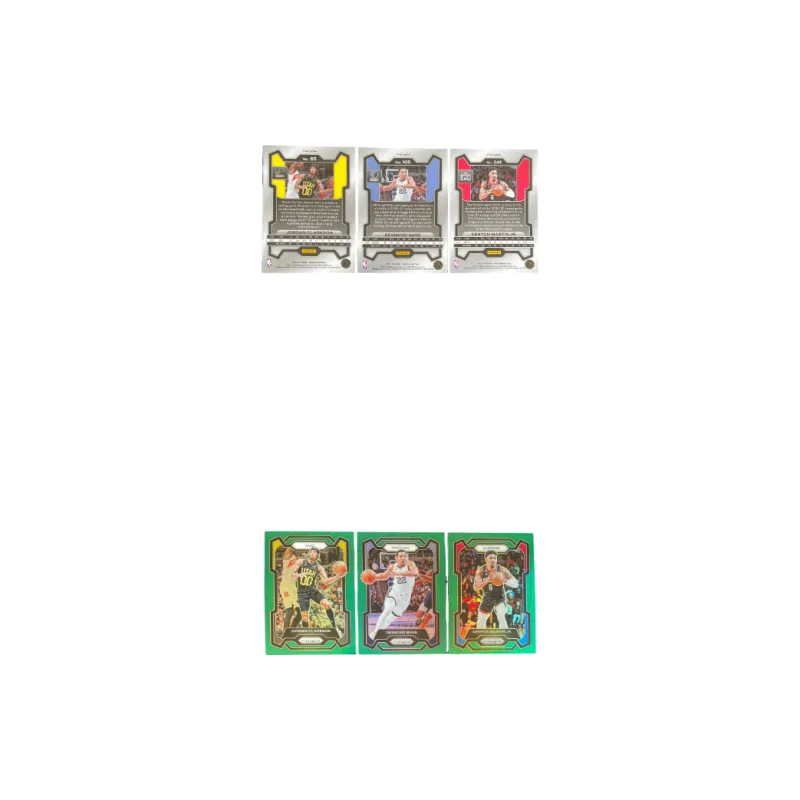 PANINI 2023 24 PRIZM Clarkson, Bane, Martin, Green Fold, Player Card, Card Product Access Sports Cards 3 Pcs-2