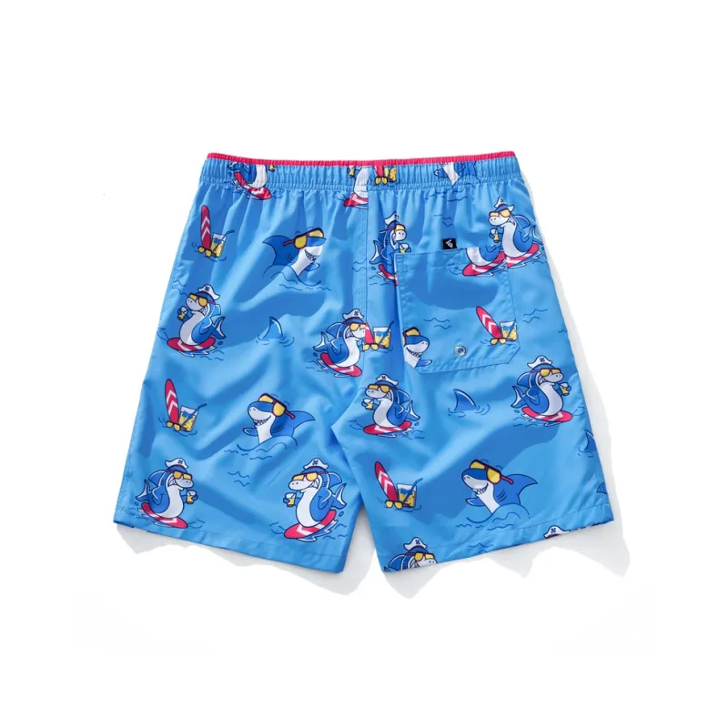 GAILANG Casual Shorts Men's Dark Sky Blue-1
