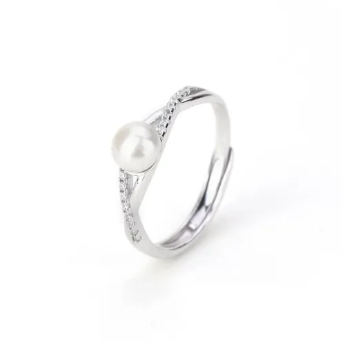 YINGNIXINDONG Freshwater Pearl Rings Women's