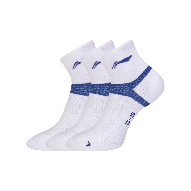 LiNing Badminton Series Mid-Calf Socks Unisex 3 Pack-0
