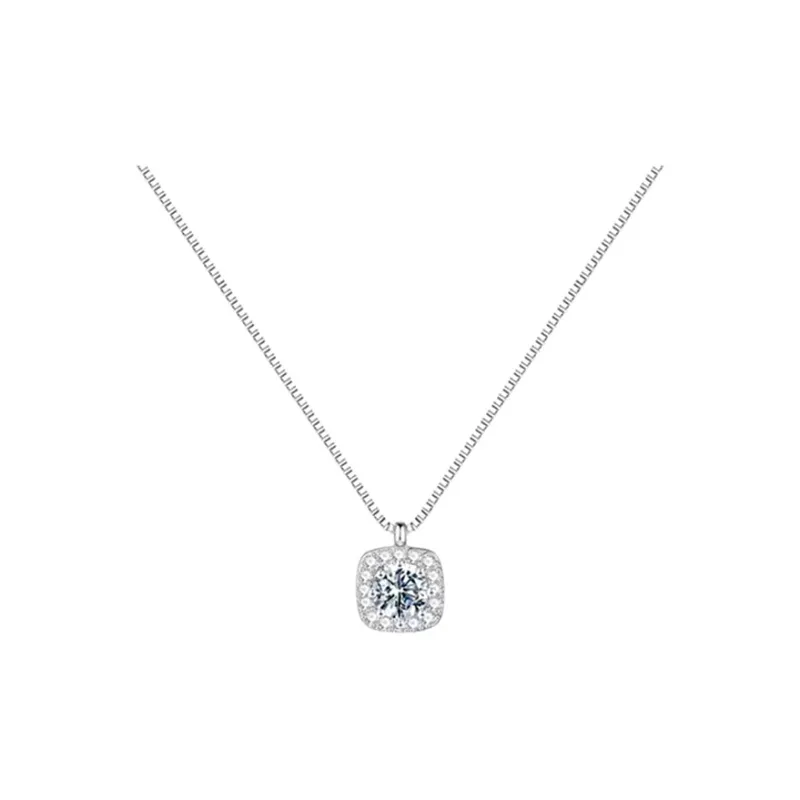 KING OF BLING 925 Sterling Silver With Zircon Necklaces Unisex-0