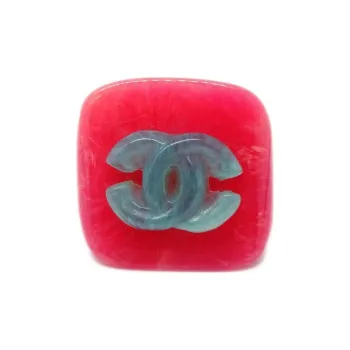 CHANEL Acrylic Rings Women's Pink