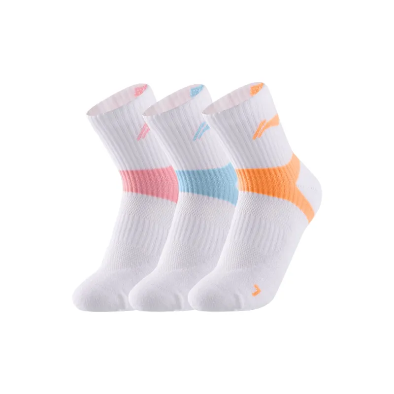 LiNing Badminton Series Mid-Calf Socks Unisex 3 Pack-35