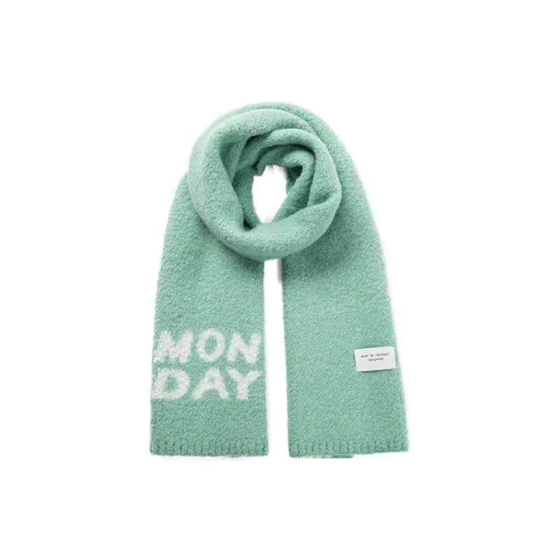 Fancet Studios Sheep Wool Knit Scarves Women's-4