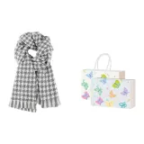 Gray Houndstooth Butterfly Box