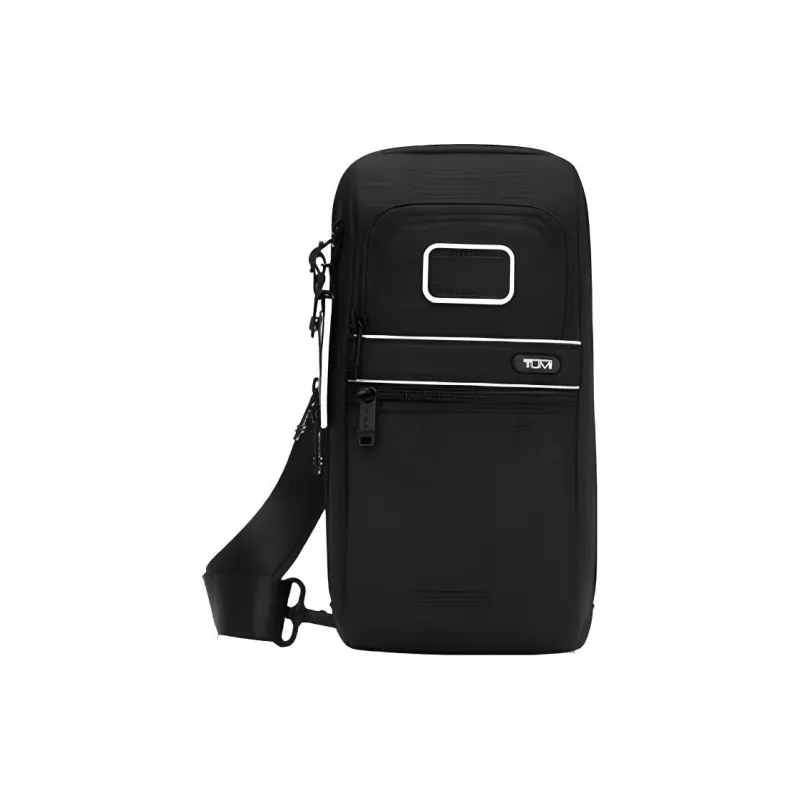 TUMI Nylon Sling Bag Shoulder Bag Crossbody Bag Medium Size Men's Black-4
