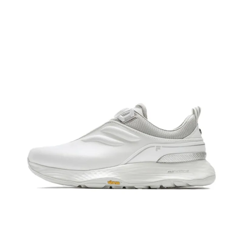 FILA Anti Slip Wear Resistant Low Top Golf Shoes Men's White-0