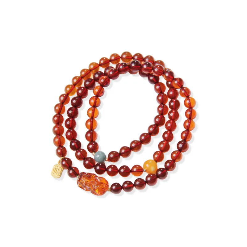 The Call Of The Heart Amber Beeswax Bracelets Unisex-0