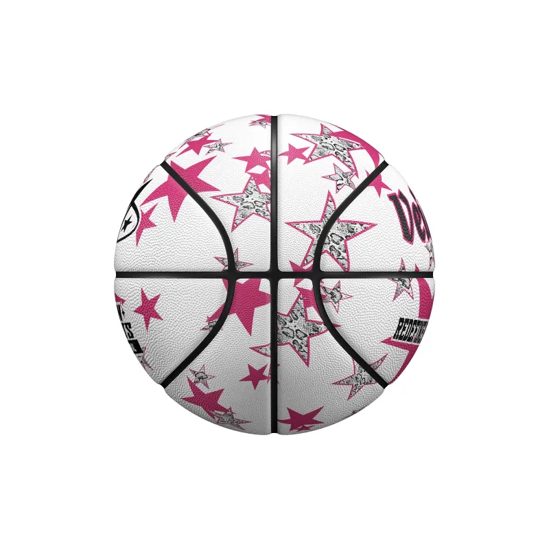 VEIDOORN PU Basketball White Size 7 Ball Street Training Competition Unisex-4