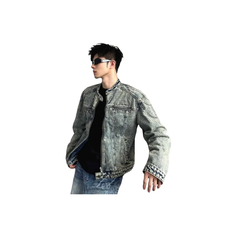 TESTUNG Denim Jackets Unisex-7