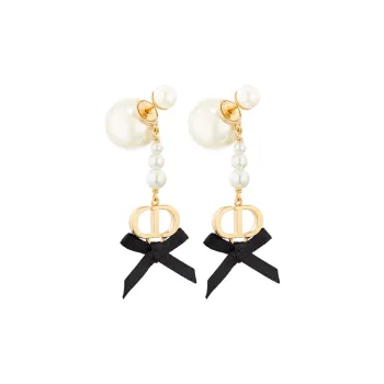 DIOR Metal Earrings Women's Gold