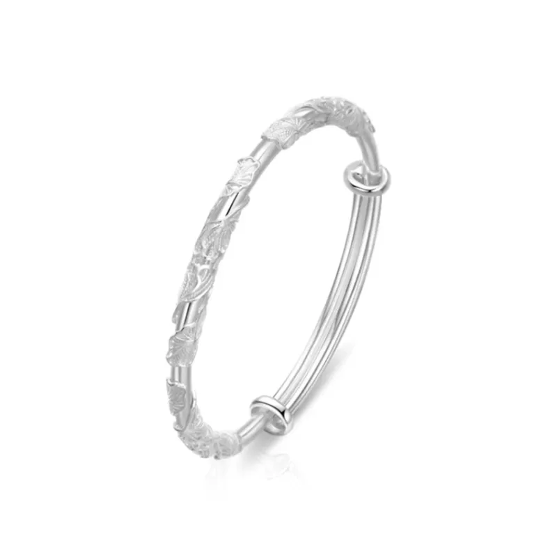 Zheng Tai Fook 999 Fine Silver Bangles Unisex-5