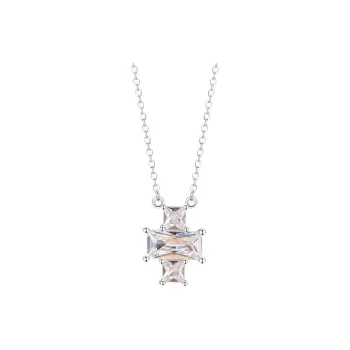 Stone Edge Poly 925 Sterling Silver Necklaces Women's