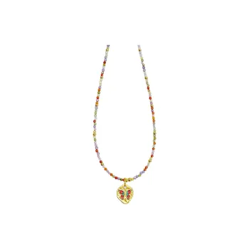 KING OF BLING Alloy With Semi Precious Stones Necklaces Women's Year Of The Snake Good Luck