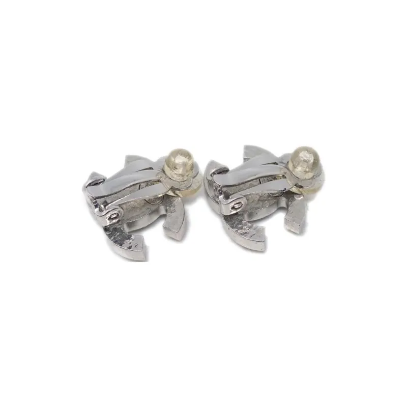 CHANEL 2006 Cc Faux-pearl Stud Clip-on Earrings-1