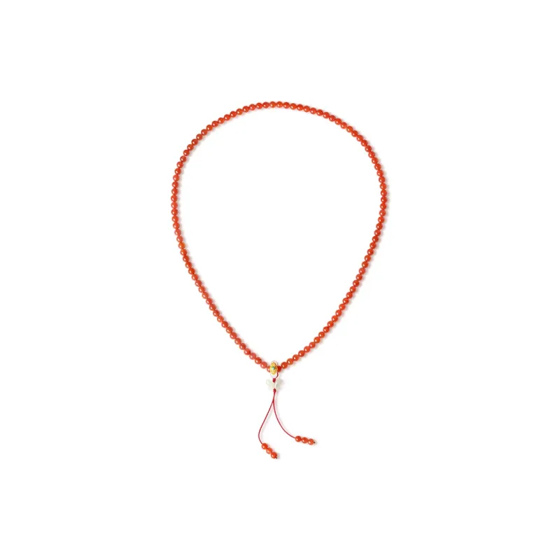 QIAOWUQIAONV Southern Red Agate Necklaces Women's-0