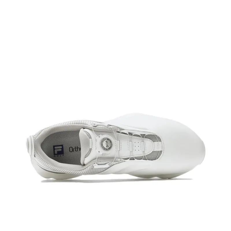 FILA Anti Slip Wear Resistant Low Top Golf Shoes Men's White-1