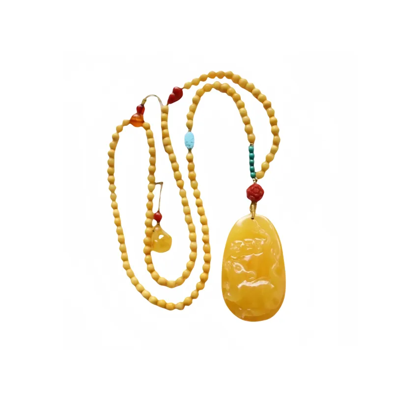 Xifeng Building Beeswax Necklaces Unisex-0