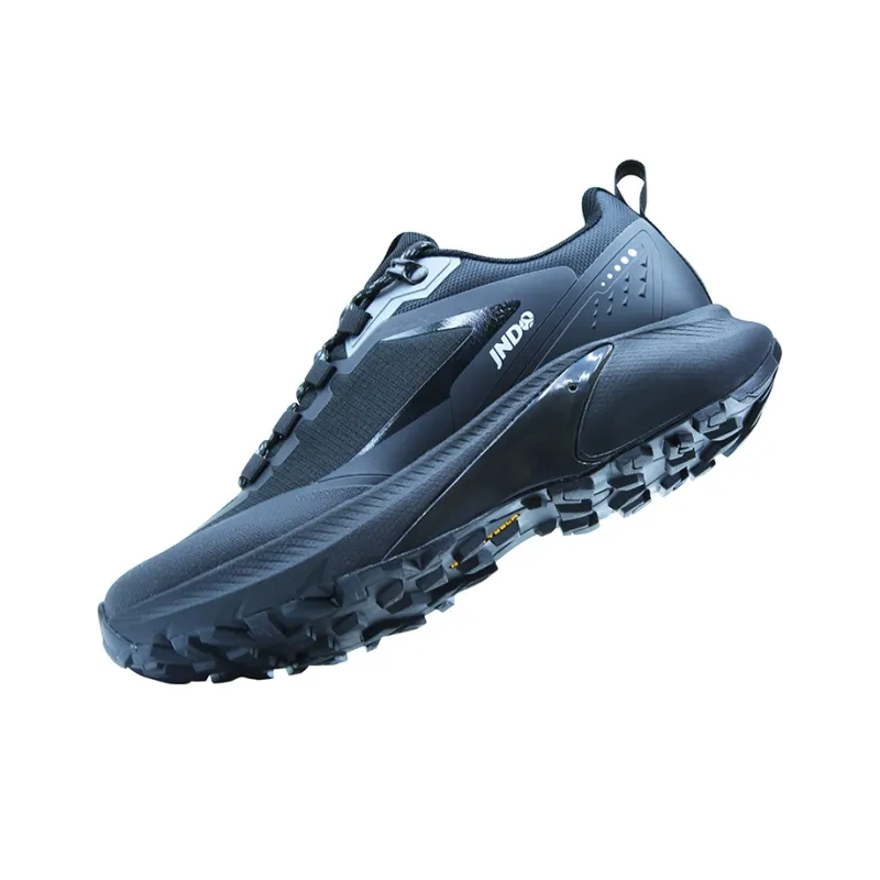 JNDO Anti Slip And Wear Resistant Breathable Low Top Sprint Running Shoes Unisex Blue Black-3