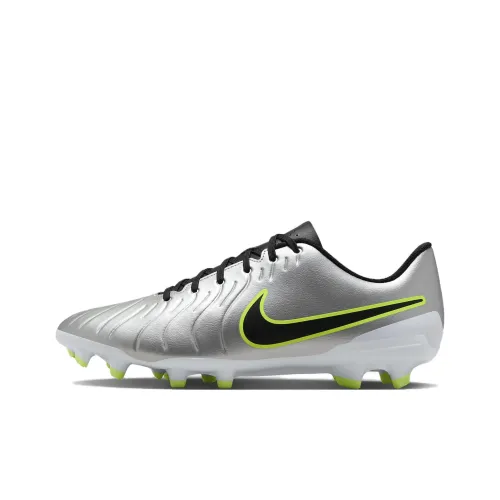 Nike Tiempo Legend 10 Club Mg Metallic Silver Volt Black