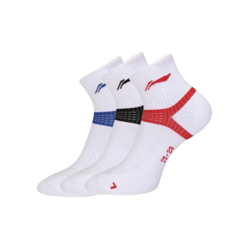 LiNing Badminton Series Mid-Calf Socks Unisex 3 Pack-18