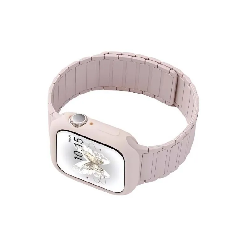 Mr. Strap Watch Band Apple Compatibility Silicone Material-5