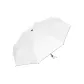 Trifold Manual Artistic Style Umbrella with Vinyl Fabric in White