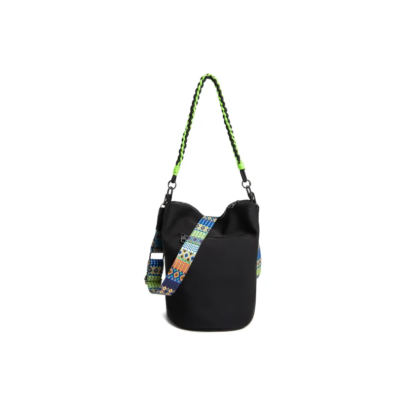 TAKI Nylon Shoulder Bag Regular Unisex Black-2